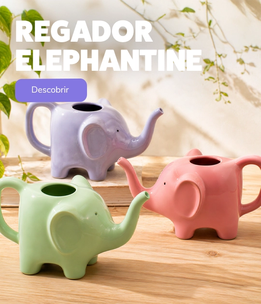 Elephantine, regador com a forma de um elefante