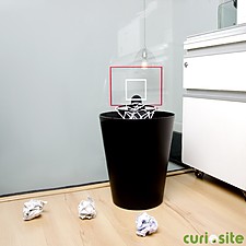 Lixo cesto de basquete com som