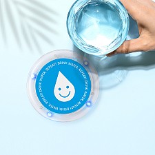 Base para copos com alarme para beber água