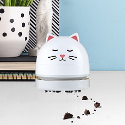 Aspirador de mesa em forma de gatinho