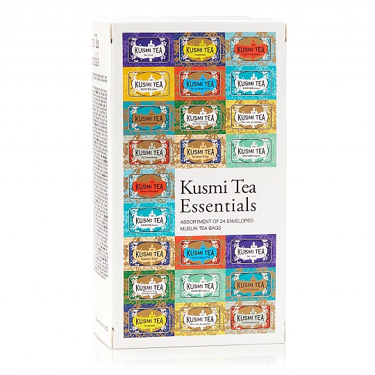24 sacos de gaze de doze variedades de chá