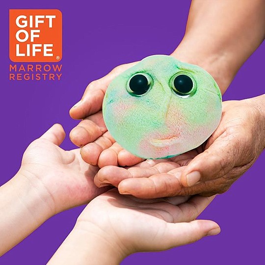 Parte das receitas revertem a favor da Gift of Life, que ajuda pessoas doentes a encontrar um dador.