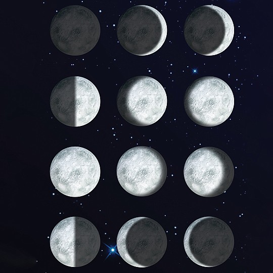 Descobrir as 12 fases da lua