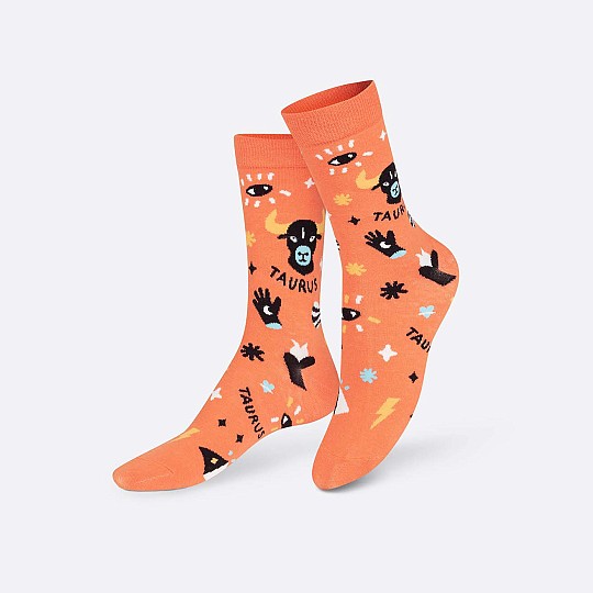 As meias de Touro são cor de laranja