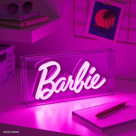 Lâmpada de néon da Barbie