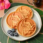 Preparar waffles em forma de Stitch