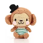 Kit para fazer um amigurumi em croché com a forma de um macaco