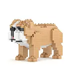 Blocos de construção para criar um cachorrinho Bulldog Inglês mini