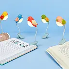 Luz de leitura em forma de pássaro