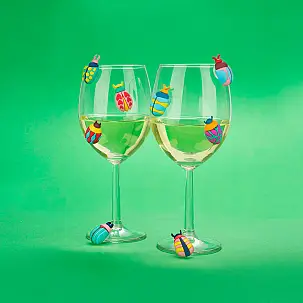 Marcadores de copos em forma de escaravelho