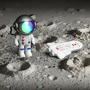 Mini projetor de astronauta com sons suaves