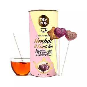 Tea Pop. Caixa de oferta com varas de chá