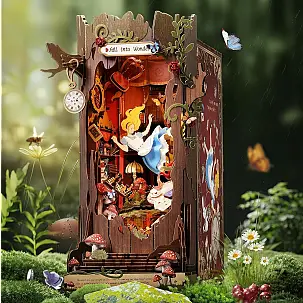 Book Nook: kit para construir um suporte para livros 3D Wonderland