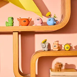 Caixa surpresa com mini vaso em forma de animal 