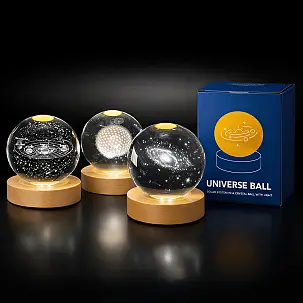 O universo numa bola de cristal luminosa