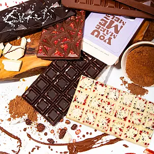 Kit para fazer os teus próprios tabletes de chocolate