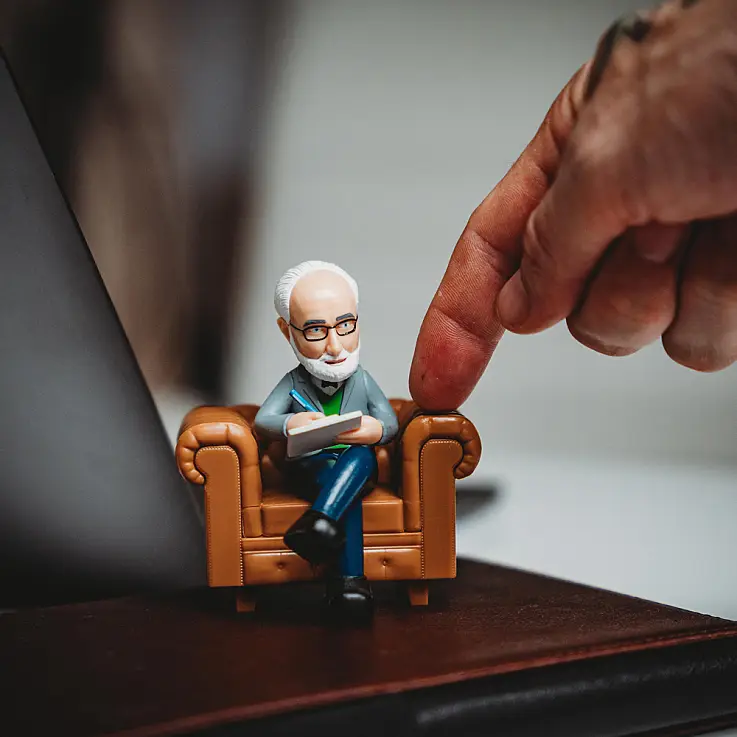 Sempre disponível para uma sessão de terapia