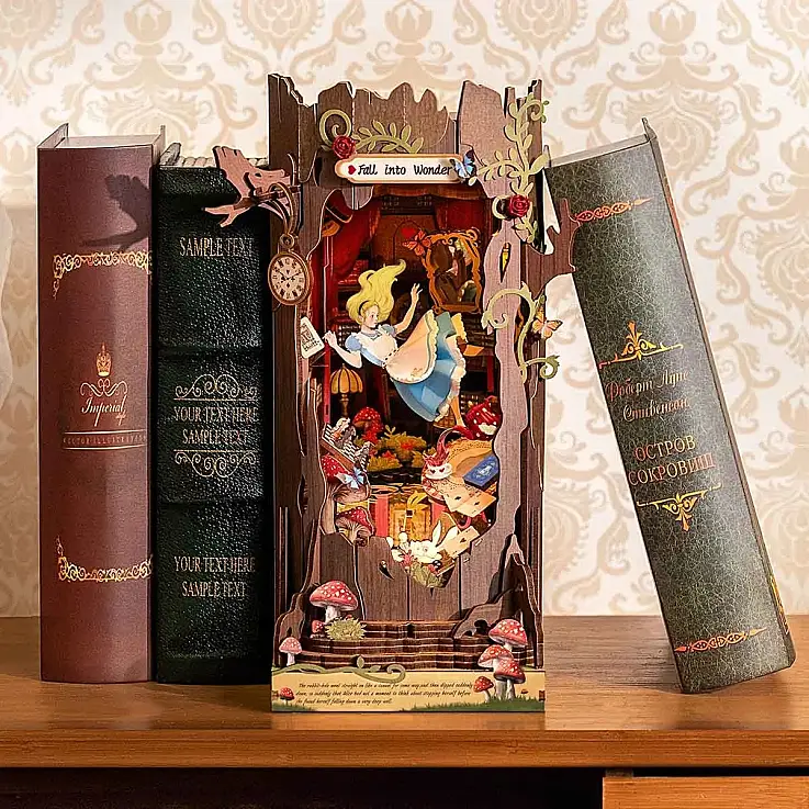Construir um suporte para livros em madeira
