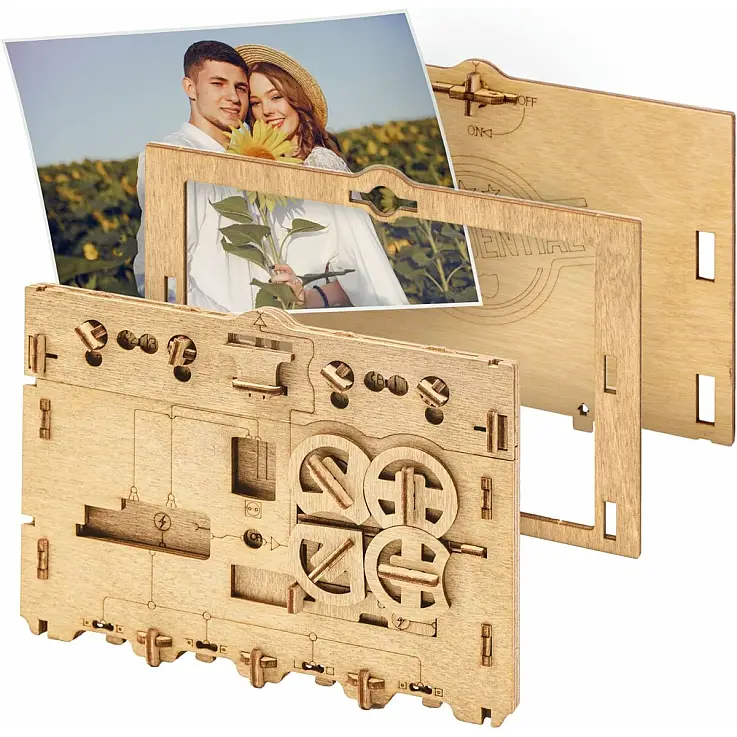 ClueFrame: Moldura fotográfica com puzzles