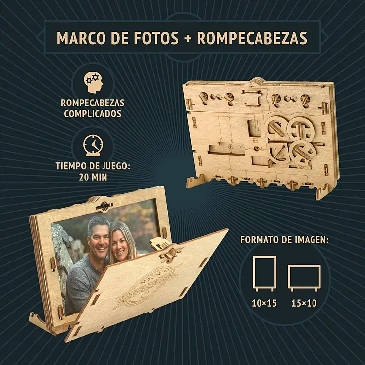 Resolva os puzzles para descobrir a fotografia.
