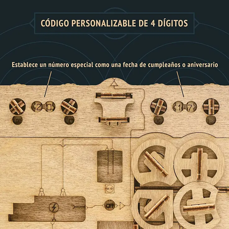Inclui um código personalizável