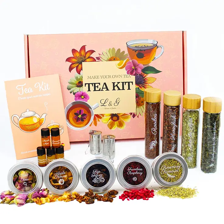 Kit para preparar os seus próprios chás e infusões