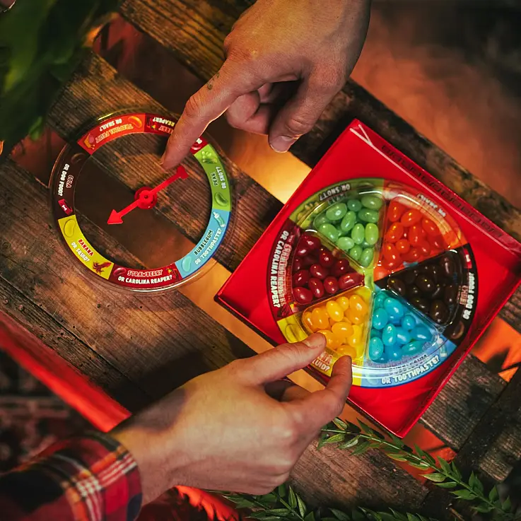 Sr. Twister. Roleta russa de gomas