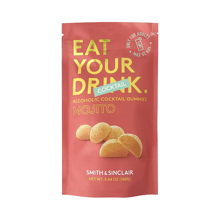 Cada goma contém 5% de álcool