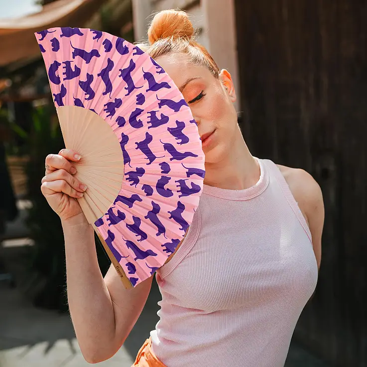 Desenho em rosa e roxo