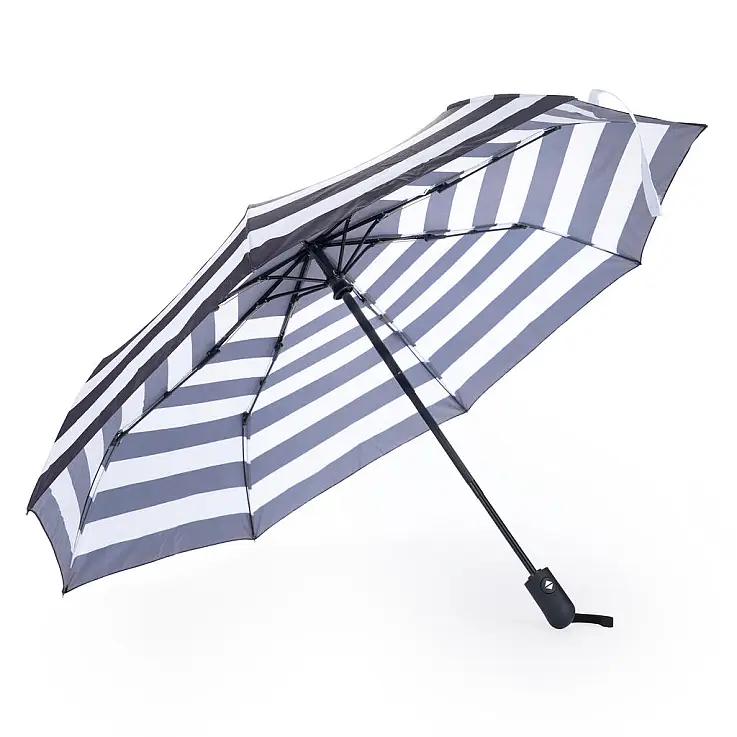 Um guarda-chuva dobrável com 98 cm de diâmetro